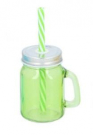 mason jar 130 ml glass green
