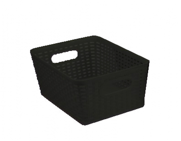 Non-Branded úložný kôš 36 x 26 x 15 cm tmavo hnedá