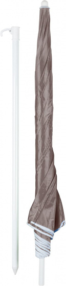 TOM slnečník 200 cm hnedý