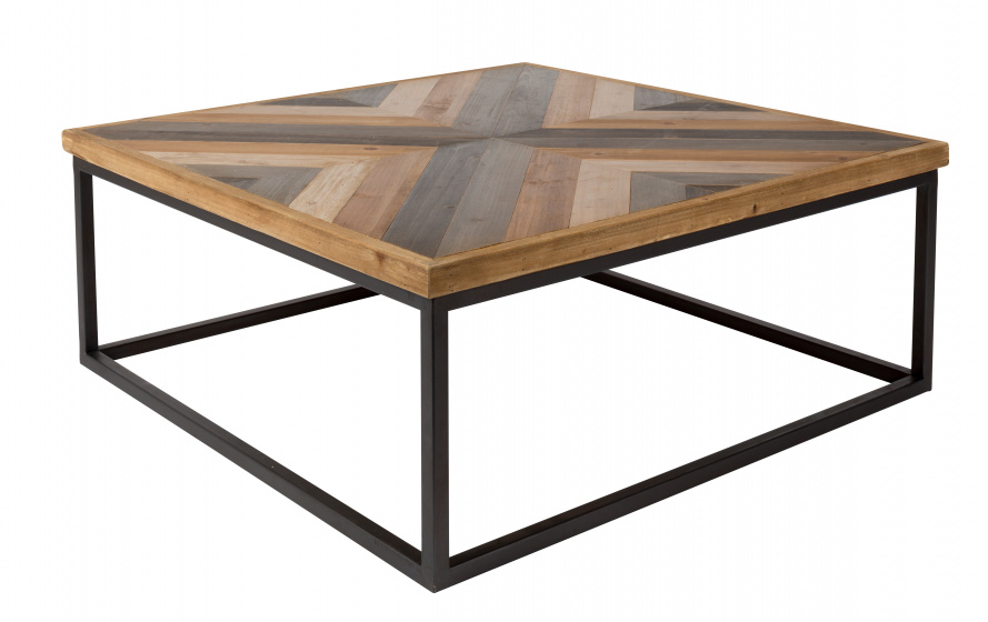 Feliz Lifestyle salontafel Joy 81 x 81 x 32 cm staal/hout bruin/zwart Feliz Lifestyle salontafel Joy 81 x 81 x 32 cm staal/hout bruin/zwart