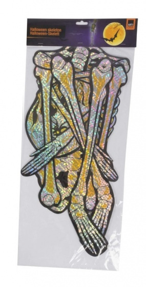 TOM kostra Halloween 146 cm kartón strieborný