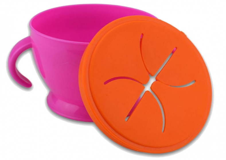 snack cup 225 ml polypropylene pink/orange