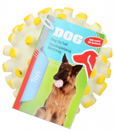 Pet Toys hračka psík 9 cm biela/žltá