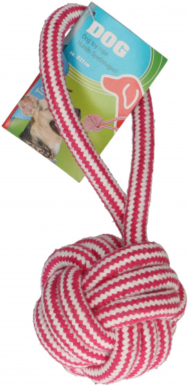 Pet Toys hracie povrazové psy 21 x 6,5 cm nylon červený