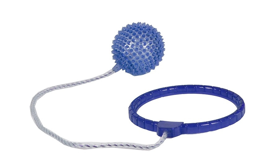single jump ball with light junior 40 cm blue