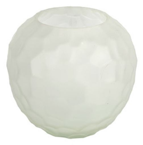 Non Branded vaas Esmee 14 x 13 cm glas wit Non Branded vaas Esmee 14 x 13 cm glas wit