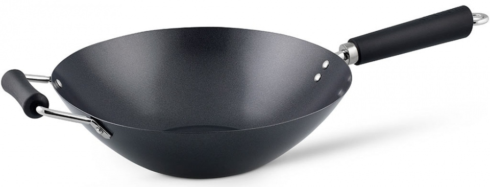 Ken Hom wokpan Excellence 31 cm RVS zwart Ken Hom wokpan Excellence 31 cm RVS zwart