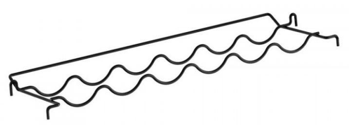 Tomado wijnrek ophangbaar 68 x 21 cm staal zwart Tomado wijnrek ophangbaar 68 x 21 cm staal zwart