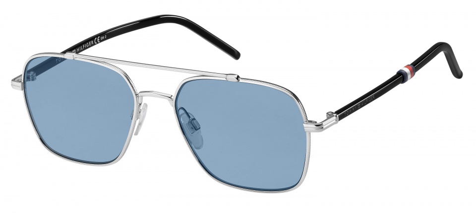Tommy Hilfiger slnečné okuliare TH1671/S 010/GB pánske strieborné/čierne