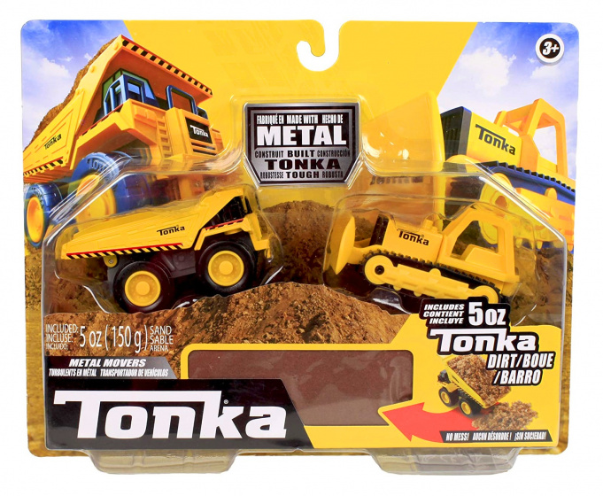 Tonka voertuigenset jongens 11 x 7 cm staal geel 2 delig
