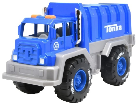 Tonka vuilniswagen junior staal blauw/grijs