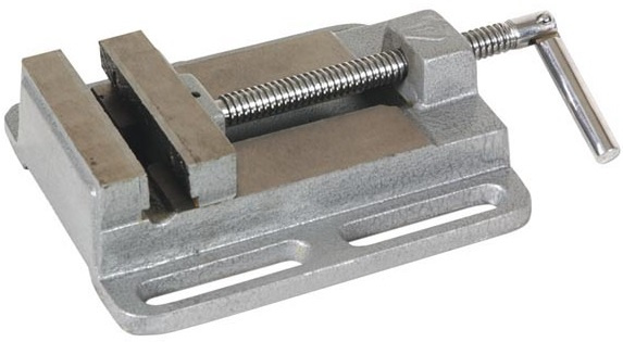 Toolland zverák 10 cm oceľový strieborný