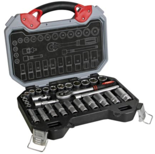 Toolland sada nástrčných kľúčov 3/8" 33 x 26 cm oceľ strieborná 29 ks