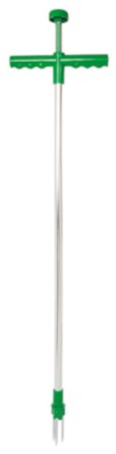 Toolland vytrhávač buriny 100 x 1,9 cm hliník strieborný/zelený