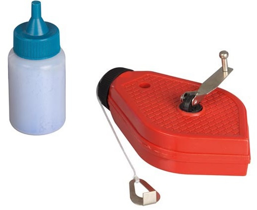 Toolland slaglijn met poeder 30 meter rood Toolland slaglijn met poeder 30 meter rood