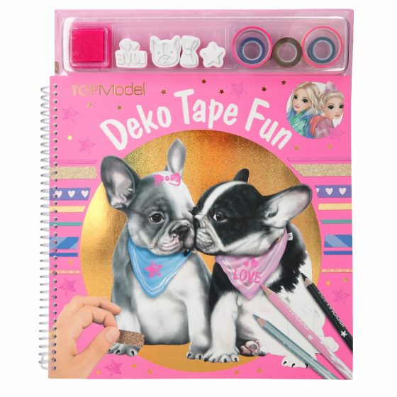 TOPModel kleurboek deko tape fun meisjes 30 cm papier 12 delig