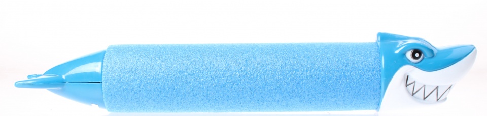 water pistol shark 33 cm foam blue