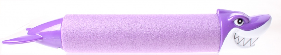 water pistol shark 33 cm foam purple