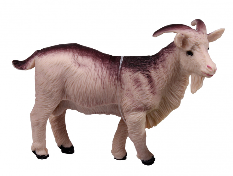 toy goat junior 10 cm grey/brown