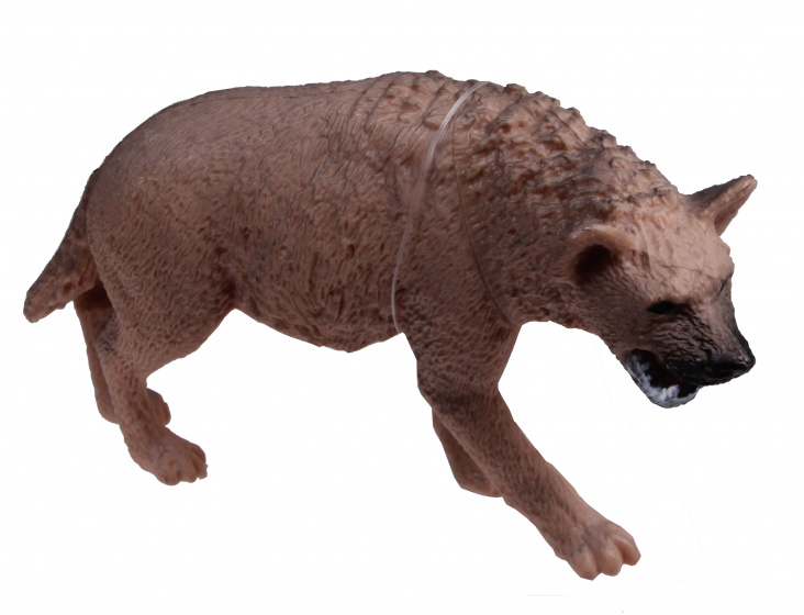 toy hyena junior 10 cm brown