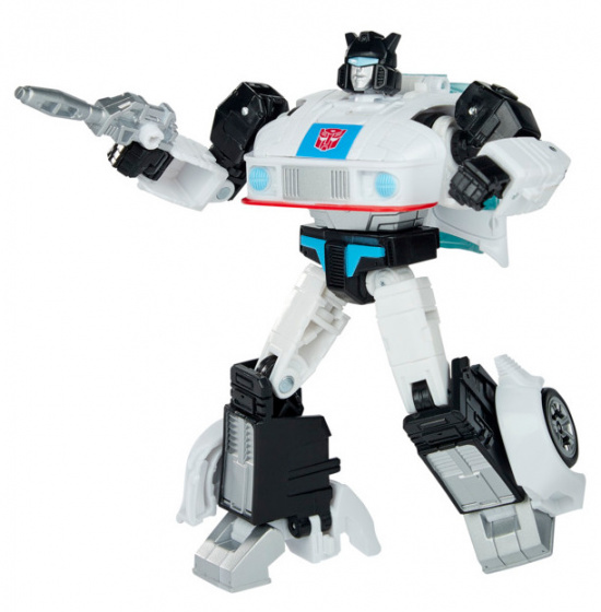 Transformers transformátor Jazz junior 11,5 cm bielo/modrý