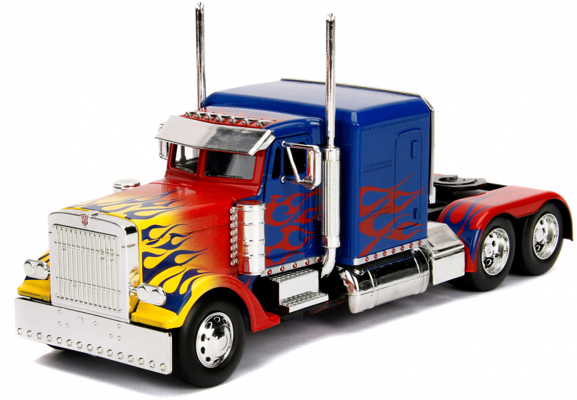 JADA Odlievaný nákladný automobil optimus Prime 1:24 červený