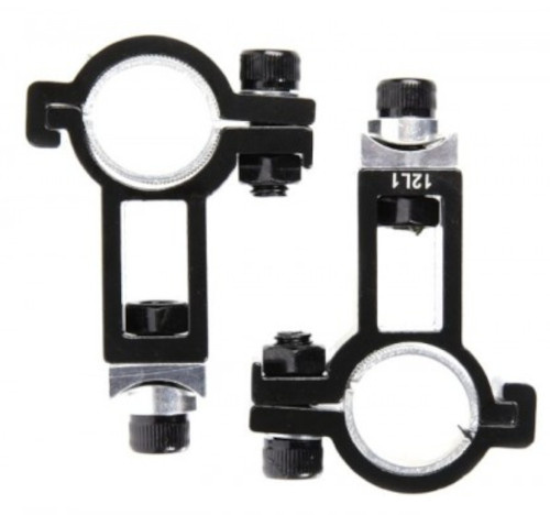 TranzX bevestiging opzetstuur 25,4/31,8 mm staal zwart 2 stuks