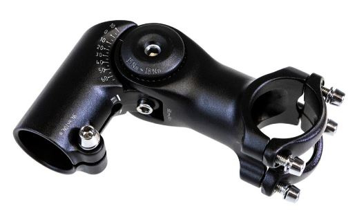 TranzX stuurpen ahead 28,6/105/31,8 mm aluminium zwart