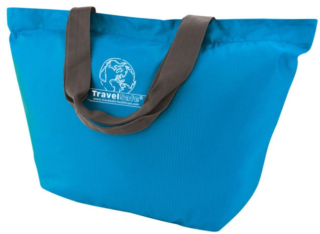 foldable shopper 52 cm polyester blue