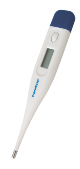 TravelSafe digitálny teplomer Safe2Travel ABS biely