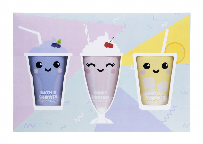 Treffina badgeschenkset Ice Buddies paars/roze Treffina badgeschenkset Ice Buddies paars/roze