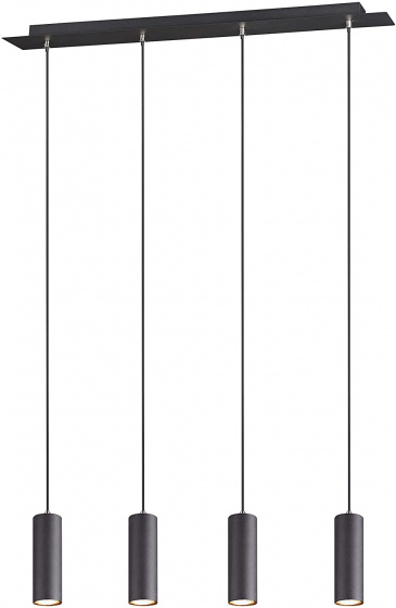Trio závesné svietidlo Marley 150 x 75 x 9 cm GU10 oceľ 35W čierna