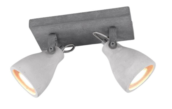 Trio stropné svietidlo Betón 23 cm 2 x GU10 betón 42W šedá
