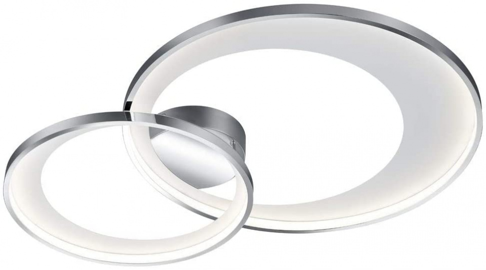 Trio plafondlamp Granada 85 cm led 36W staal chroom Trio plafondlamp Granada 85 cm led 36W staal chroom