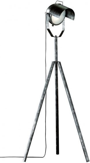 Trio stojanová lampa č.5 134 cm E27 oceľ 40W strieborná