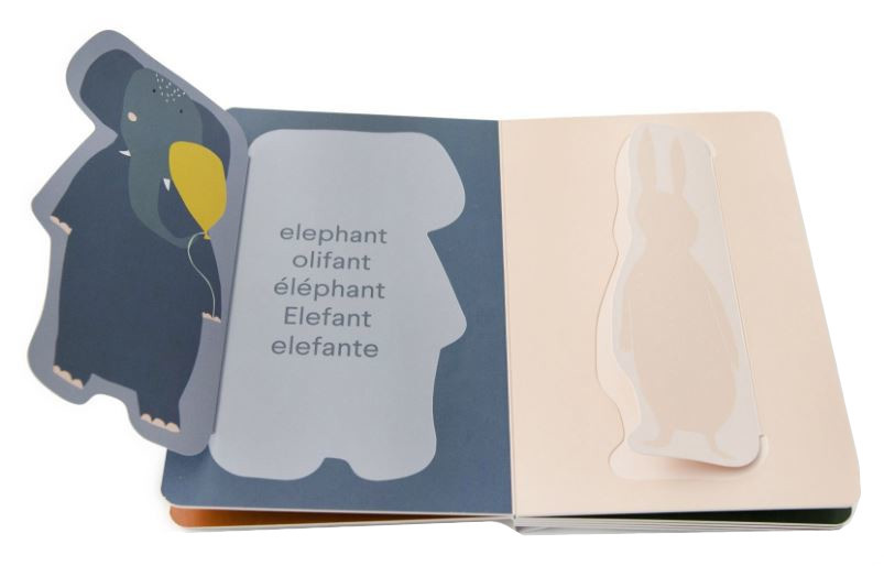 Trixie babyboekje Flap junior 13 x 20 cm karton grijs Trixie babyboekje Flap junior 13 x 20 cm karton grijs