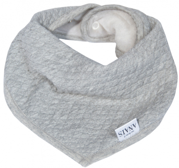 Trixie bandana slabbetje Diamond Stone 43 cm katoen grijs