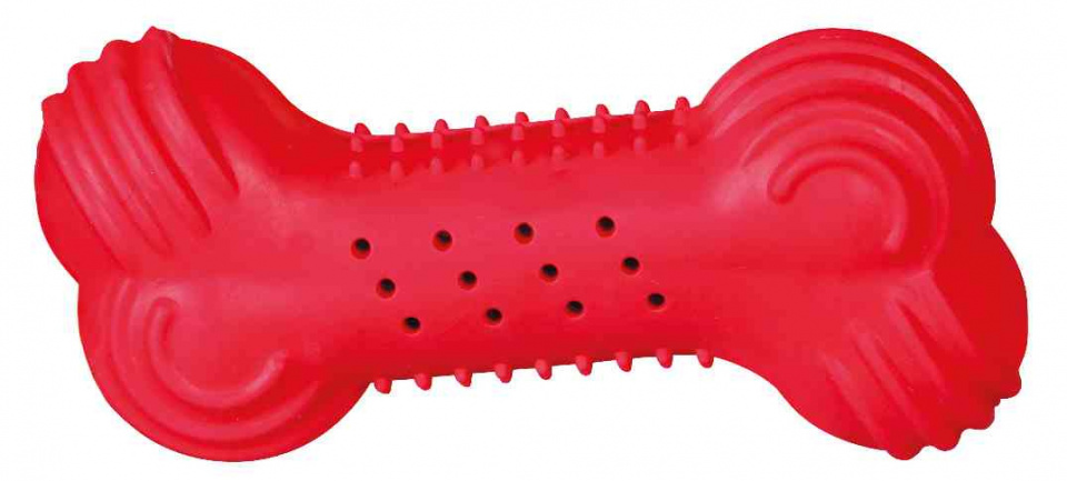 dog cool toy 11 cm rubber red