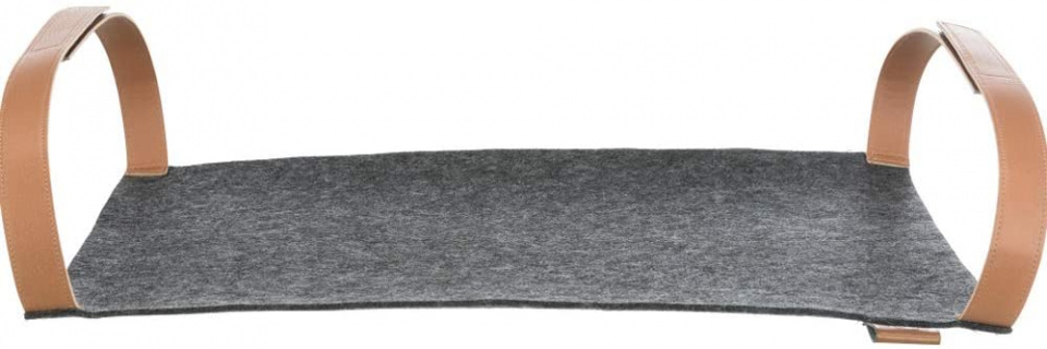 Trixie hojdacia sieť pre mačky 56 x 36 cm imitácia kože/filc antracit
