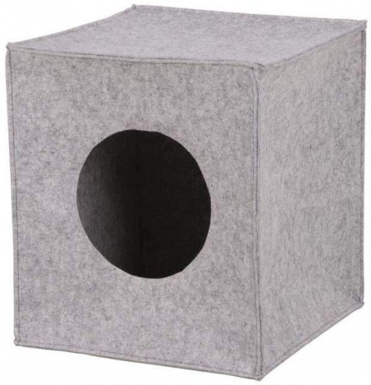 Trixie košík pre mačky Iglo Anton 33 x 37 cm filc sivý