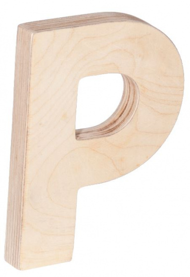 Trixie letter p 18 x 2,1 cm hout naturel