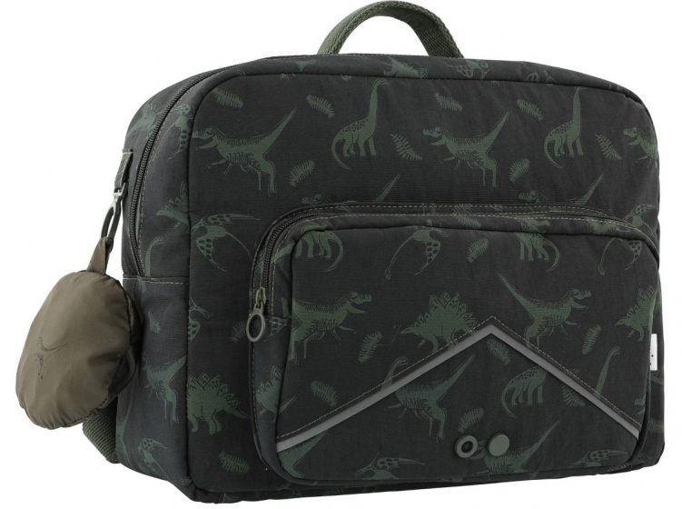 Trixie schooltas dino jongens 15 liter 37 cm nylon donkergroen