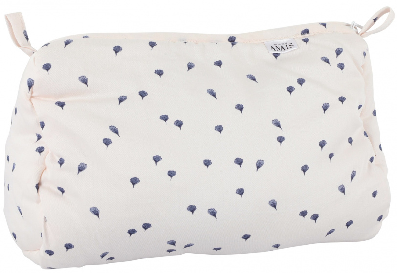 Trixie toilettas leaves 20 x 26 cm katoen wit/blauw