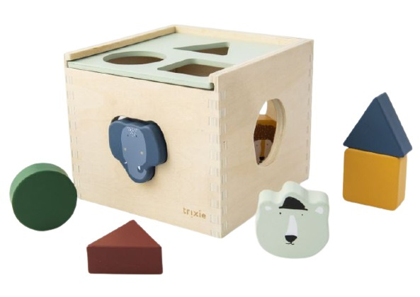Trixie vormenstoof junior 15 cm hout naturel 17 delig Trixie vormenstoof junior 15 cm hout naturel 17 delig