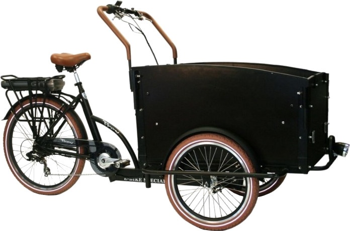 Vogue Troy Elektrische Bakfiets Fiets (elektrisch) Unisex Matzwart 20 Inch - Foto 4