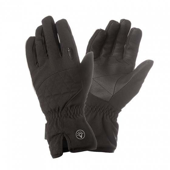 gloves Lux ladies polyamide black size XS
