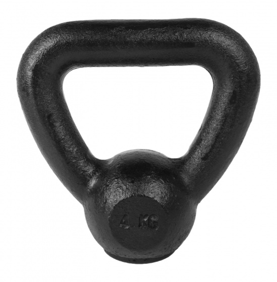kettlebell cast iron 4 kg black