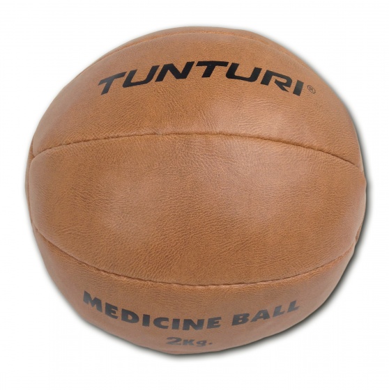medicine ball 2 kg brown 19 cm