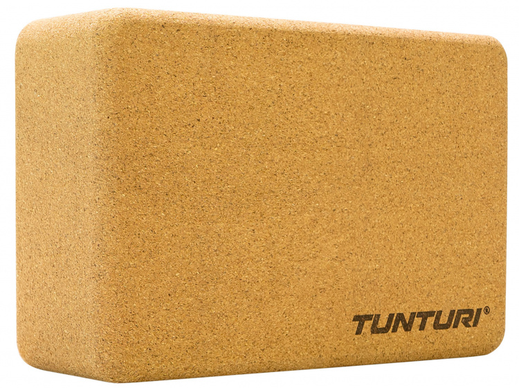 yoga block 23 cm cork brown