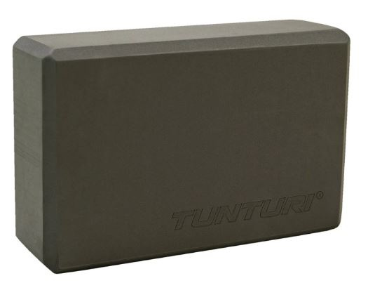 yoga block 23 cm EVA grey